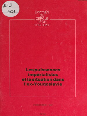 cover image of Les puissances impérialistes et la situation dans l'ex-Yougoslavie